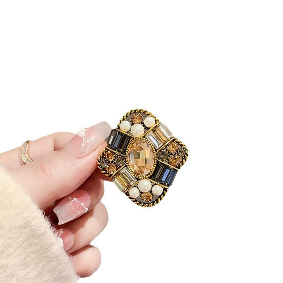 New Alloy Brooch High Sense Niche High-end Pin Coat Suit High-end All-match Corsage