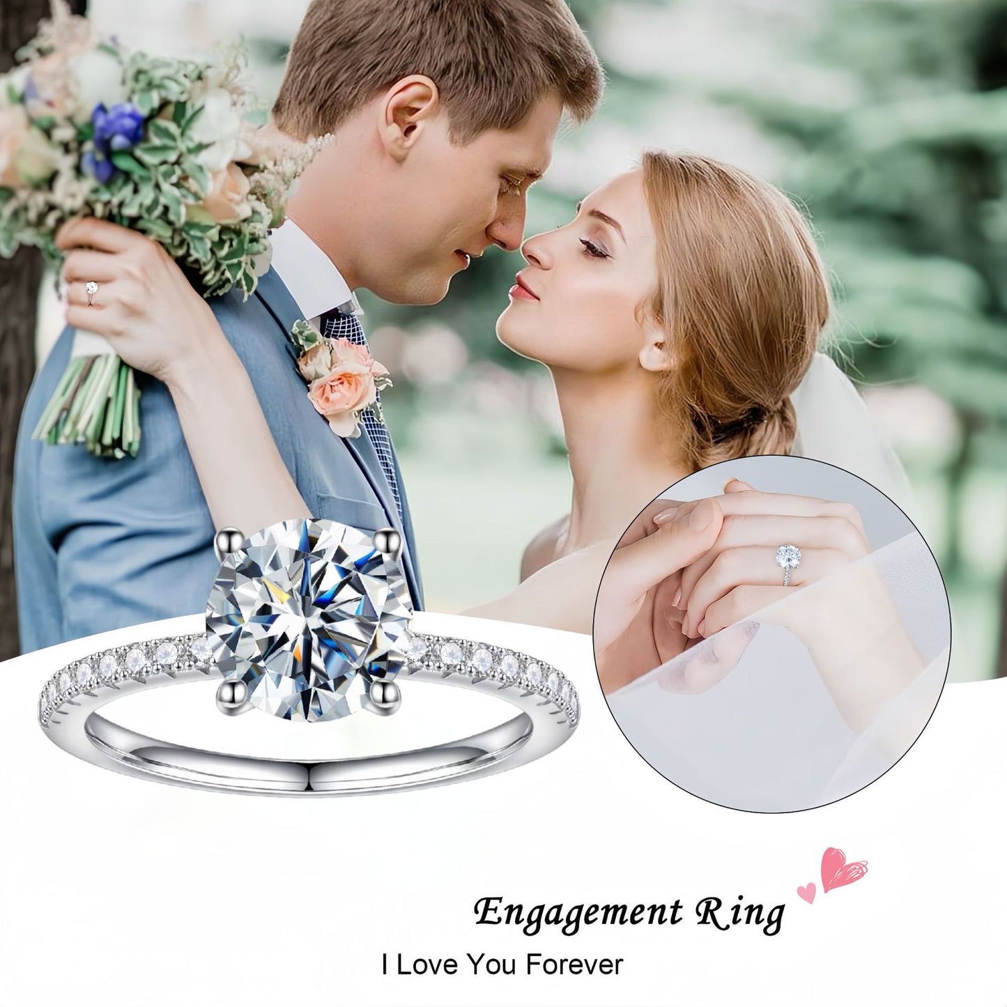 Classic Sansheng Sanshi Couple Rings Twist Twisted String Zircon Lines