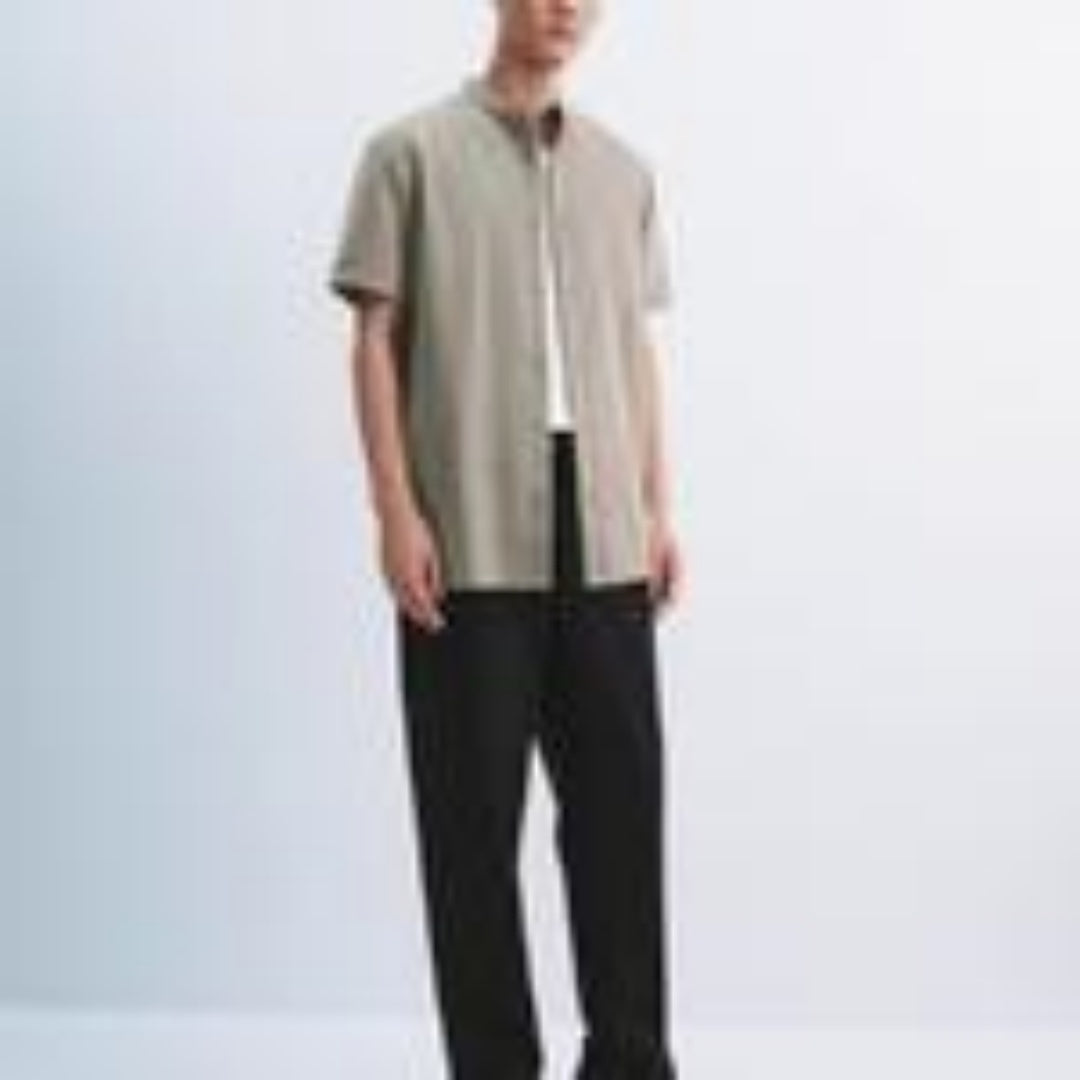 Summer Men's Fashion Casual Tropical Printed Shirt Hawaiian Vacation Style Button Short Sleeve Cardigan