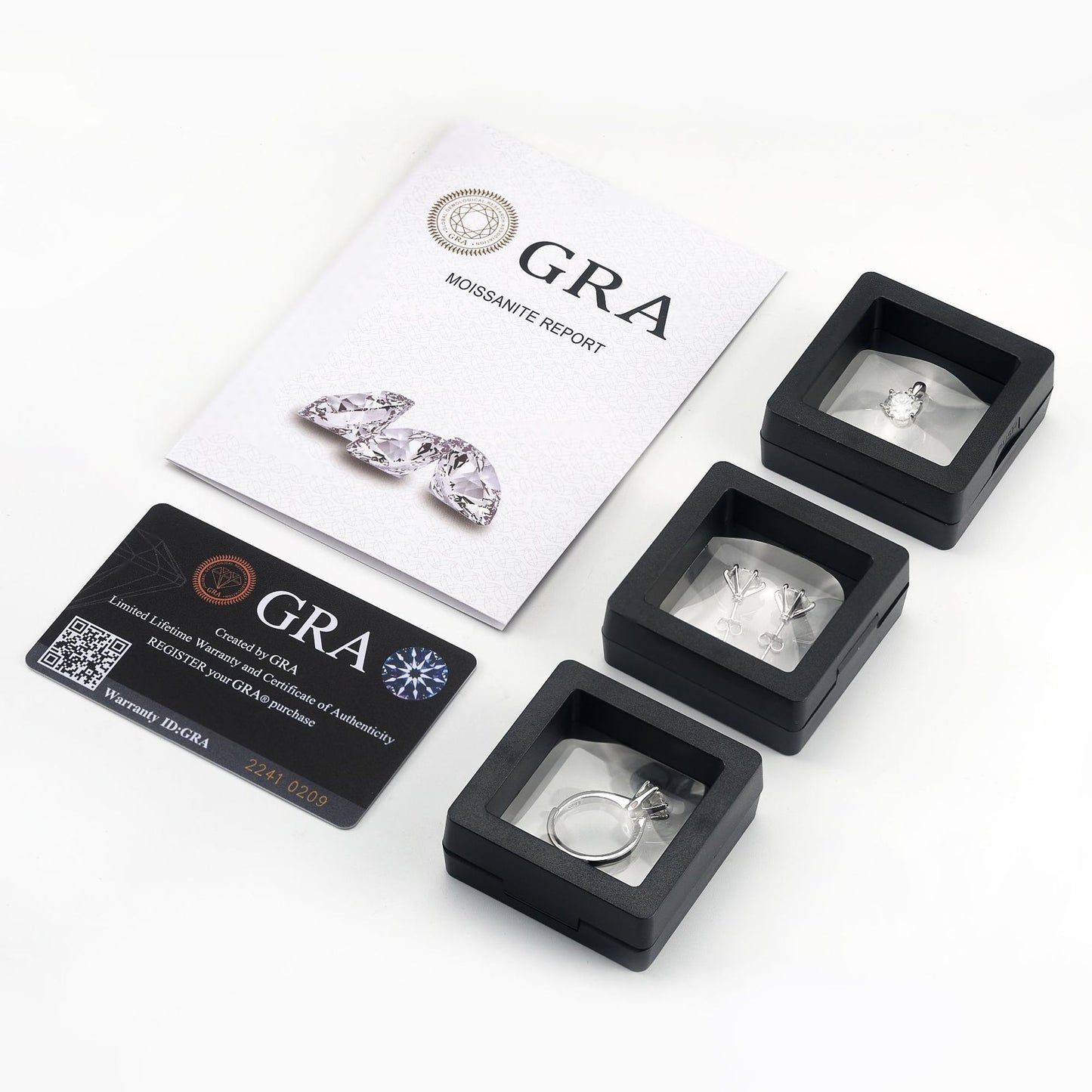 Classic Six-claw Simple Moissanite Pendant Silver Necklace