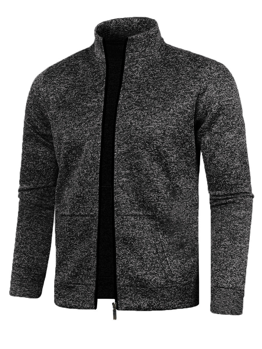 Men's Long Zipper Light Fleece Jacket Plus Size