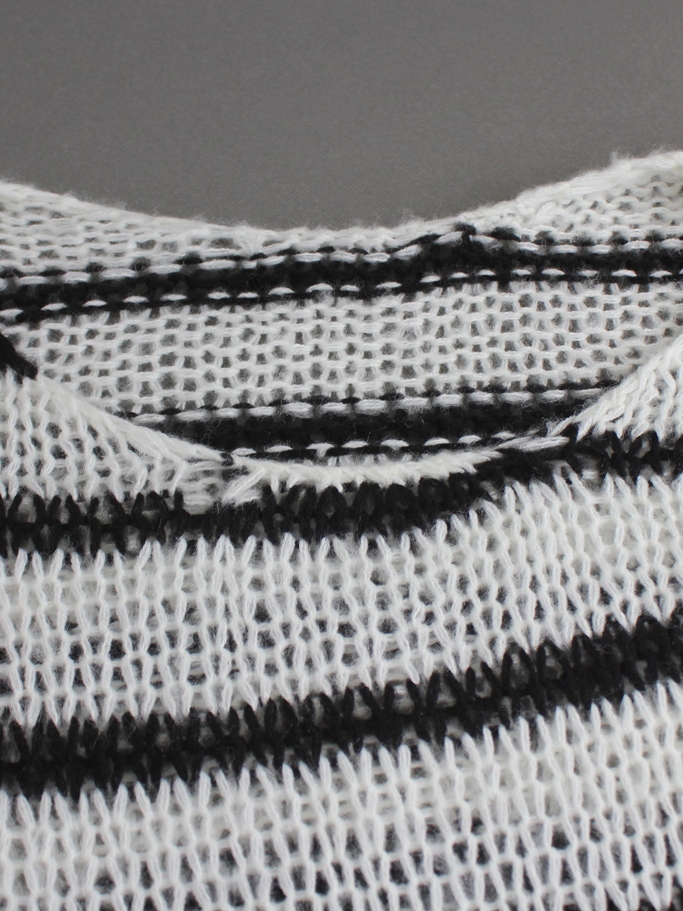 Sweater Women's Round Neck Long Sleeve Striped Blouse Casual Spring And Summer