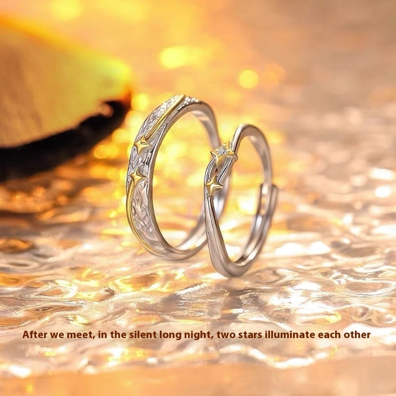 New Lonely Star Meet Couple Models Men And Women Couple Rings
