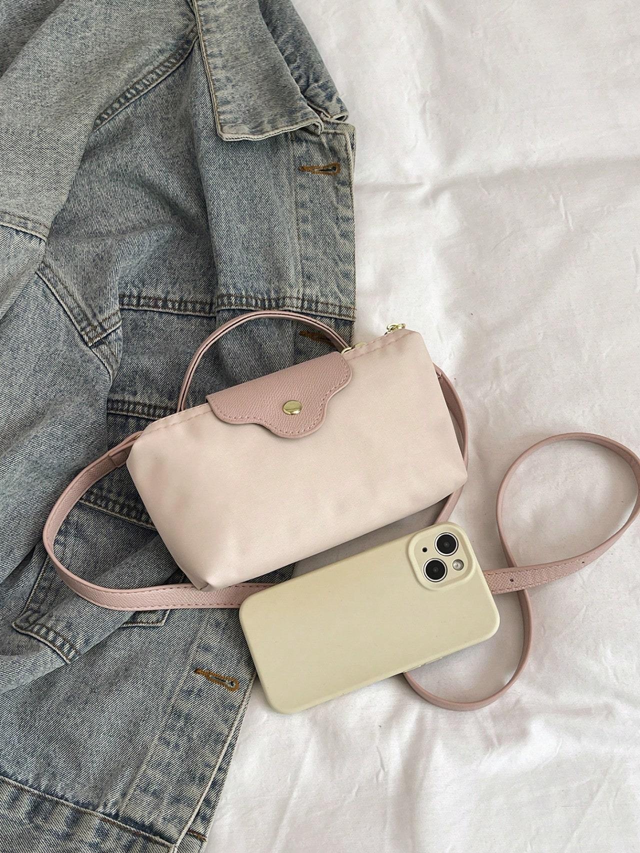 Casual Solid Color Fashionable Women's Handbag Crossbody Bag Fashionable Versatile Dumpling Bag One Shoulder Hand Mobile Phone Bag