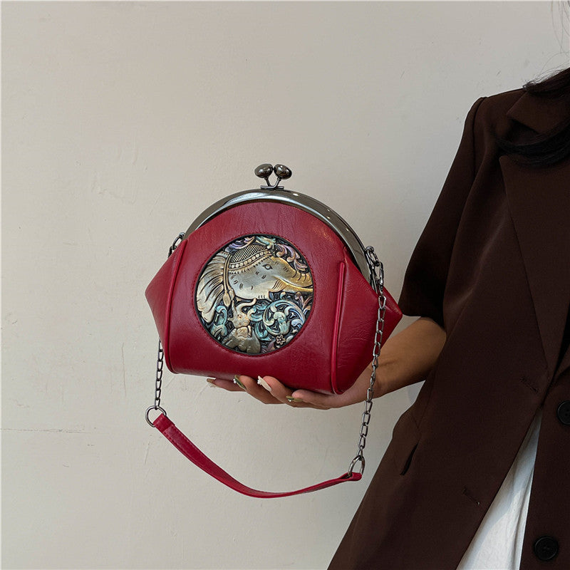 Western Style Underarm Clip Bag Shoulder Messenger Bag For Women