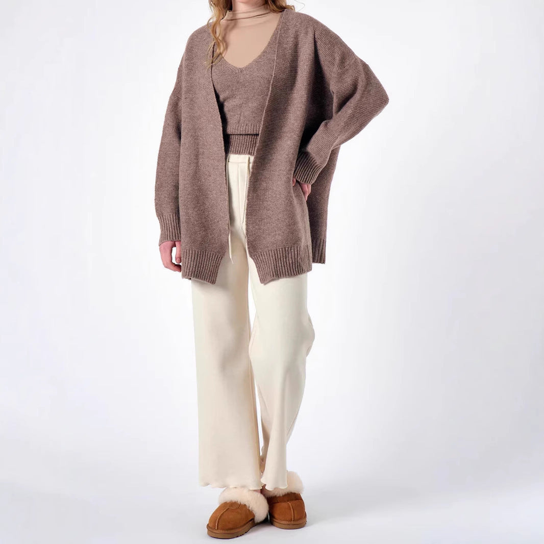 Elastic Waist Drawstring Slimming Trousers