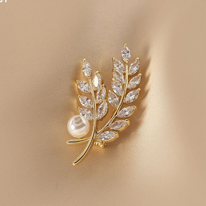 New Alloy Brooch High Sense Niche High-end Pin Coat Suit High-end All-match Corsage